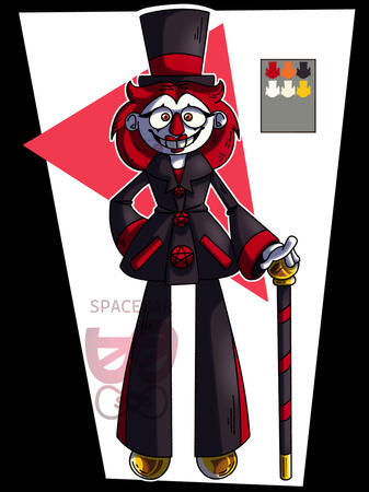 An original character design and reference sheet for my Character, Dolly. (2025)